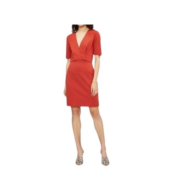 Reiss Rebecca Dress Orange Size 10